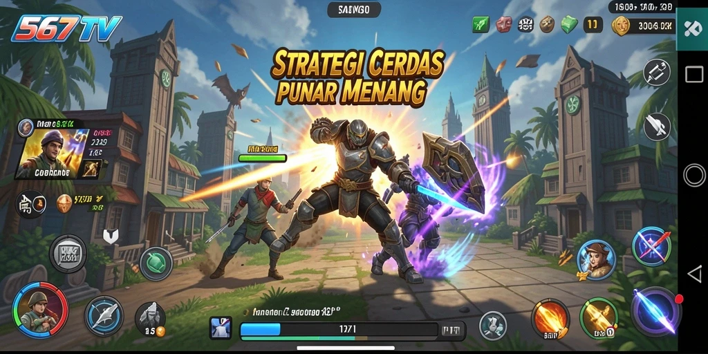 Tampilan gameplay 567TV yang menegangkan dan penuh strategi.