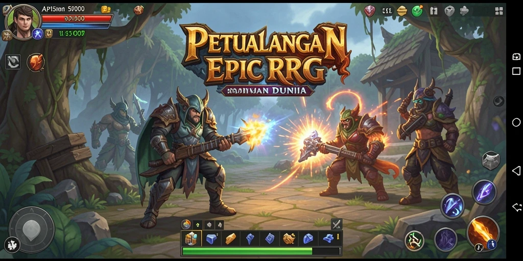 Tampilan gameplay RPG di API5000 yang menakjubkan dan mendebarkan.