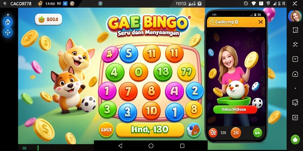 Tampilan menyerupai permainan Bingo yang menarik dan interaktif.