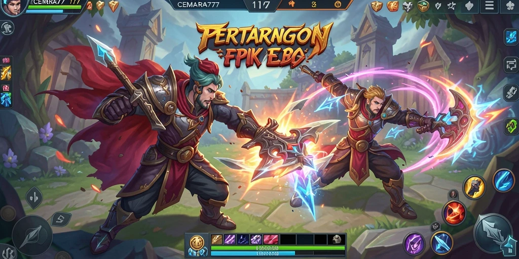 Tampilan gameplay CEMARA777 yang menarik saat mode pertempuran berlangsung.
