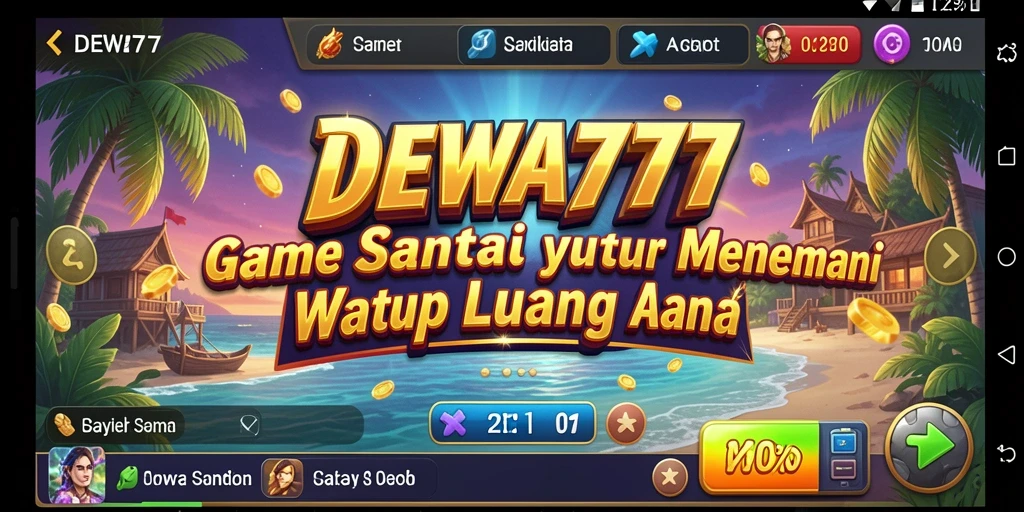 Tangkapan layar DEWA777 menampilkan gameplay menarik dan karakter lucu.