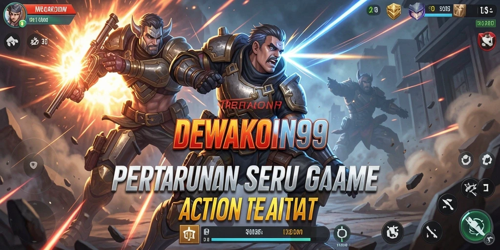 Screenshot gameplay seru dari DEWAKOIN99 menampilkan aksi mendebarkan.