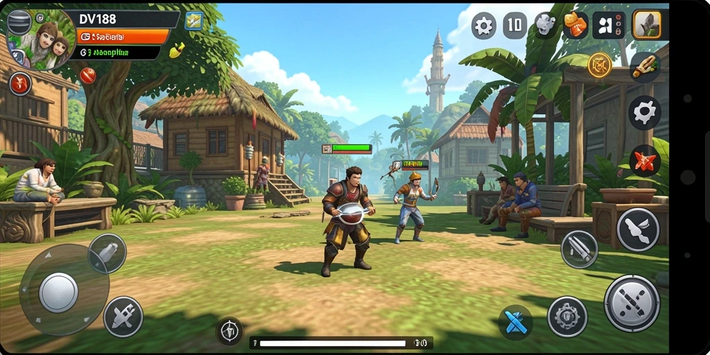 Tampilan screenshot gameplay DV188 yang seru dan menghibur.