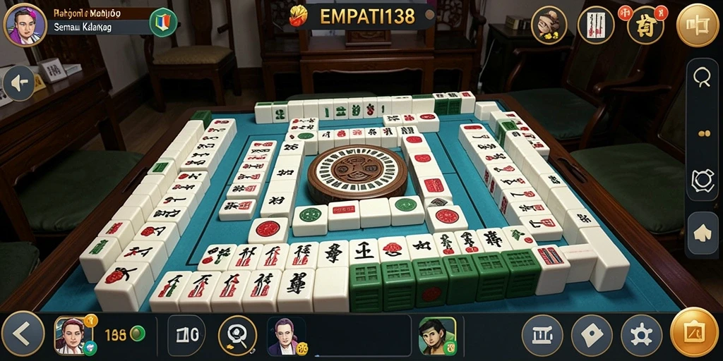 Tampilan gameplay seru Mahjong di EMPATI138.