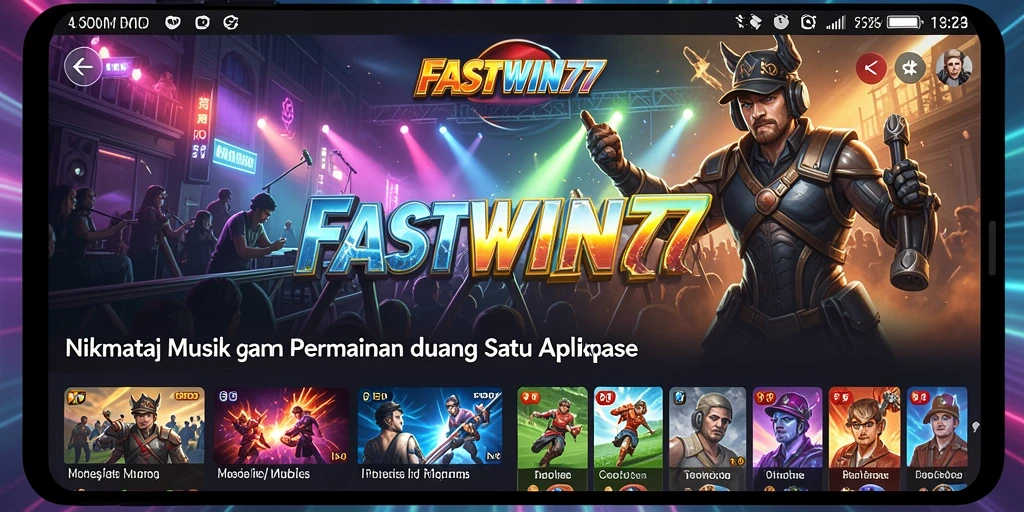 Tampilan gameplay FASTWIN77 yang menarik dengan interaksi musik.