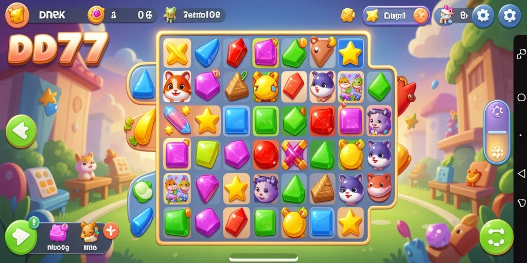Tampilan gameplay IDR77 yang menarik dan berwarna-warni.