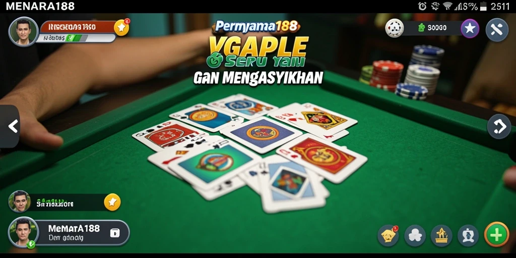 Tampilan gameplay MENARA188 yang seru saat bermain Gaple.