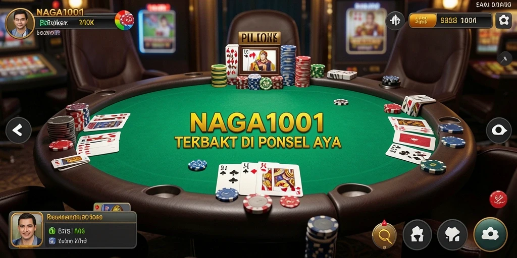 Tampilan gameplay seru dalam NAGA1001, permainan poker yang menarik.