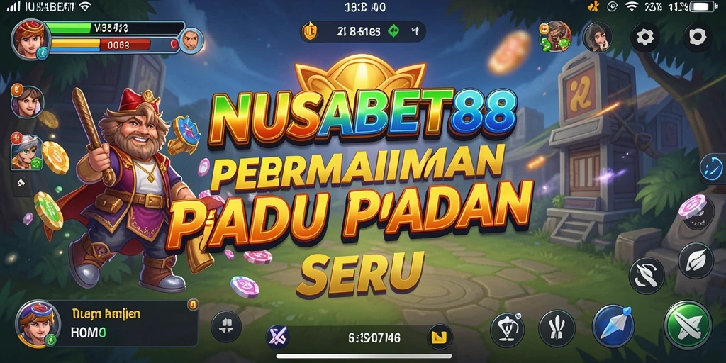 Tampilan gameplay seru dari NUSABET88 dalam permainan Match-3.