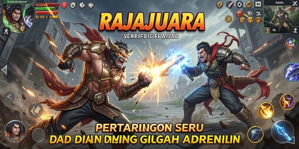 Tampilan gameplay seru dari RAJAJUARA dengan aksi menegangkan.