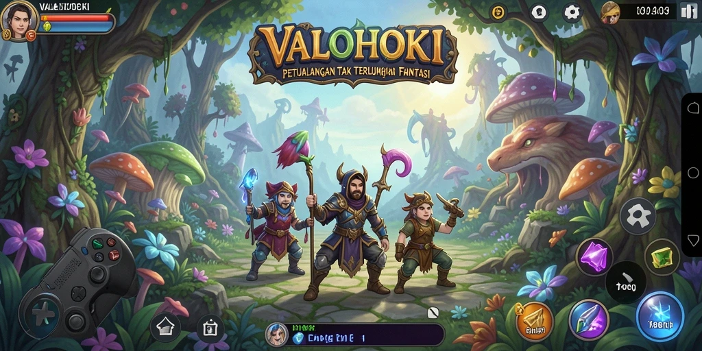 Gameplay mendebarkan VALOHOKI di dunia penuh petualangan.